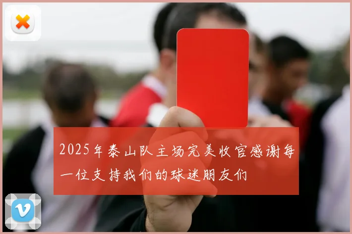 2025年泰山队主场完美收官感谢每一位支持我们的球迷朋友们